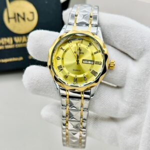 Best Win Diamond Cut Day and Date Working (Two Tone Gold)