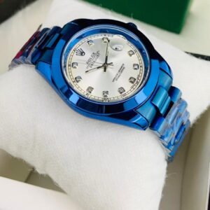 Premium Twelve Stone Date Working Model Regular (Blue Edition/White Dial)