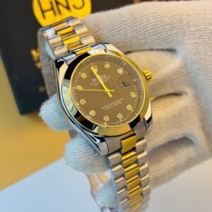 Semi Automatic Twelve Stone Date Working Model Regular (Two Tone Inner Black)