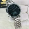 ORIGINAL SKMEI 2120 – Digital Analog Full Steel Men’s Watch (Silver/Black)